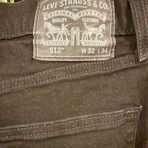 Levi's 512 Men's Black Jeans 32/34